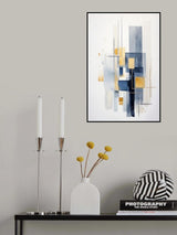 Blue Geometric 1 Poster och Canvastavla