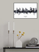 Manama Bahrain Skyline Poster och Canvastavla