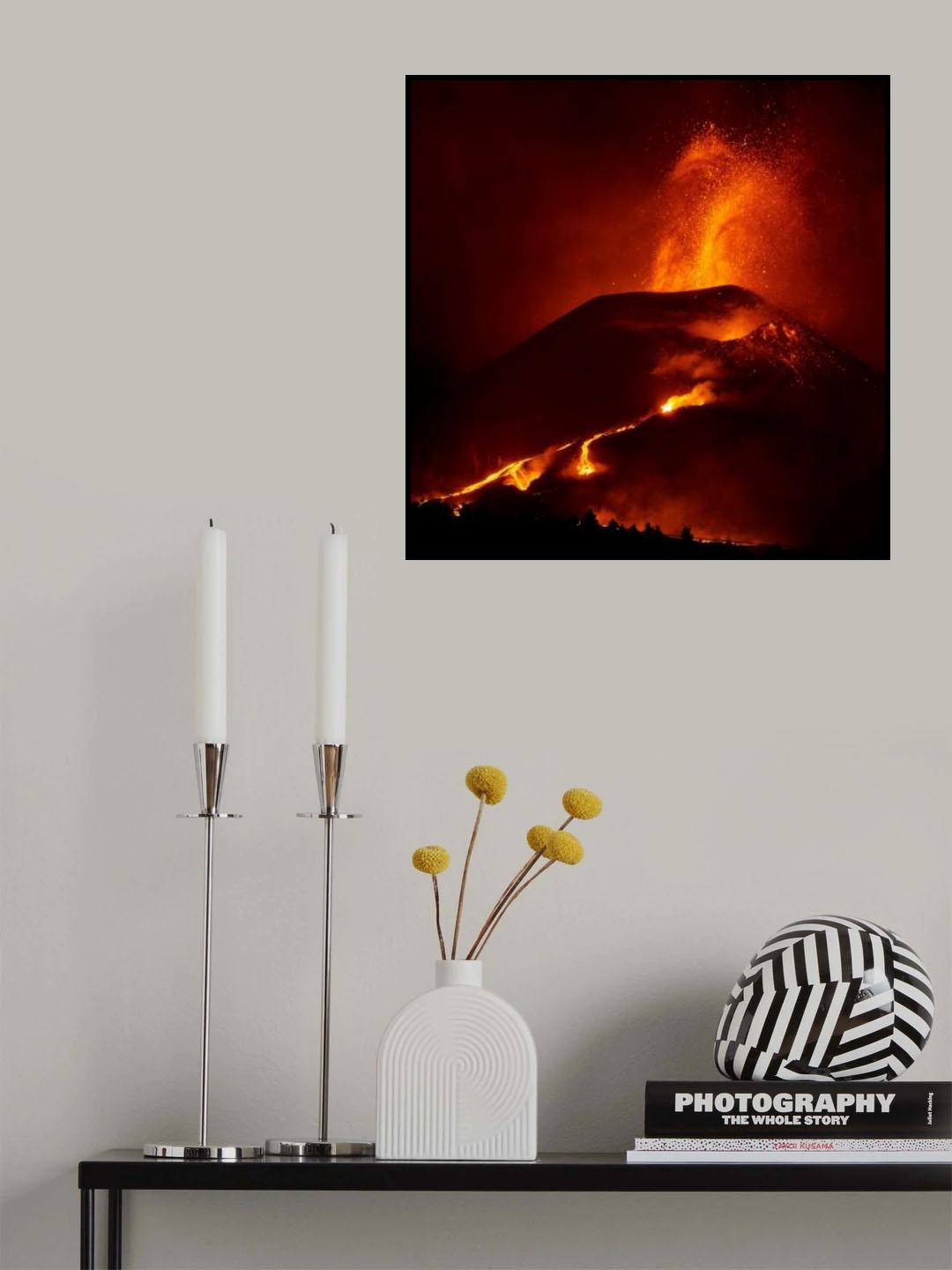 La Palma Volcano Eruption Poster och Canvastavla