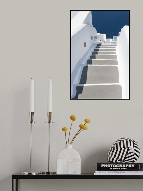steps to pool and sea Poster och Canvastavla