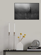 Petronas Towers in a Foggy Afternoon Poster och Canvastavla