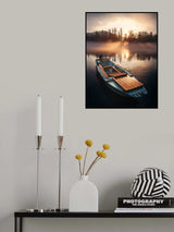 sunset boat Poster och Canvastavla