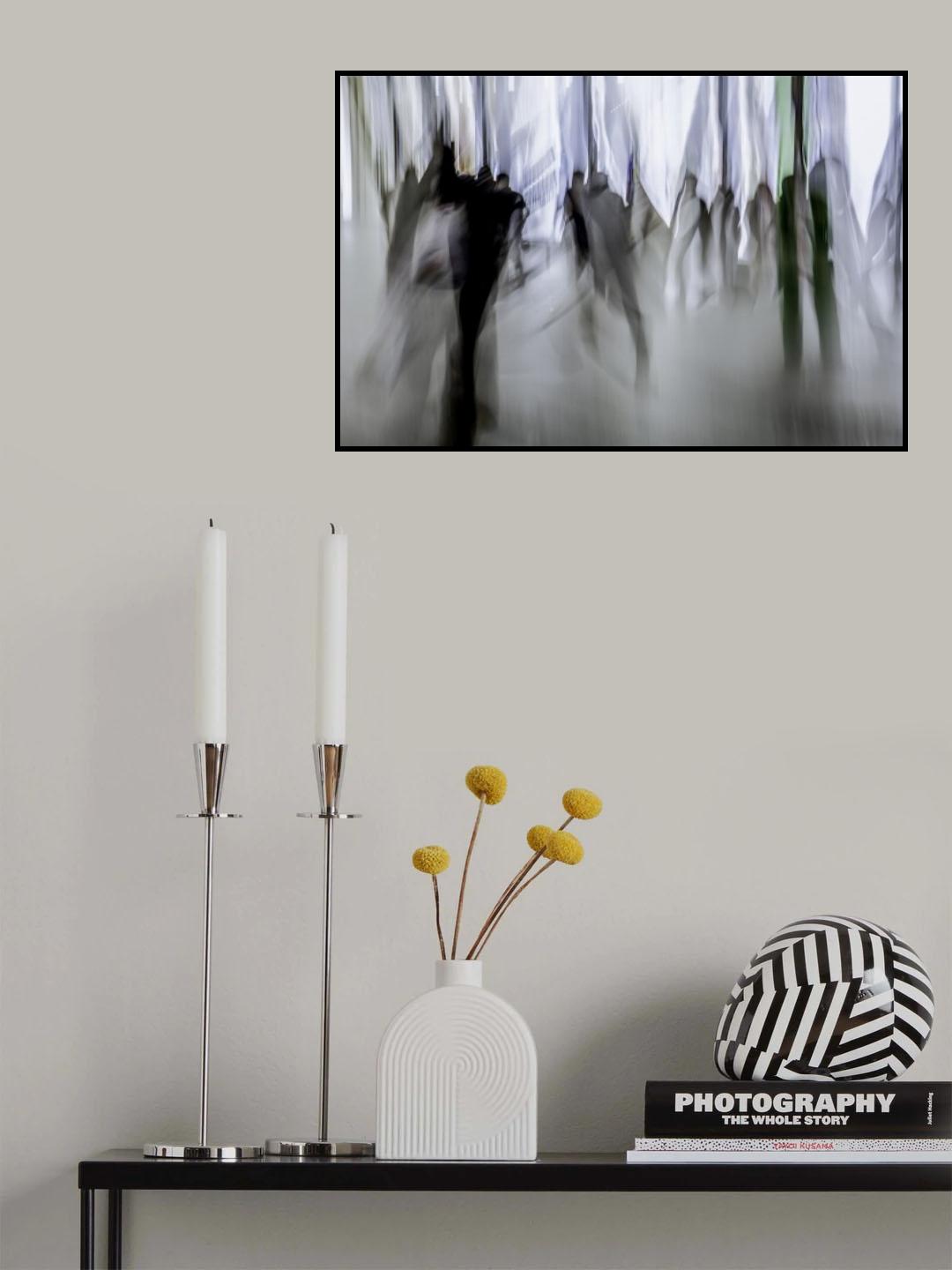 Passing shop-windows Poster och Canvastavla