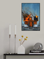 House on Fire Poster och Canvastavla