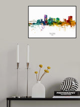 Toledo Ohio Skyline Poster och Canvastavla
