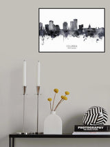 Columbia South Carolina Skyline Poster och Canvastavla