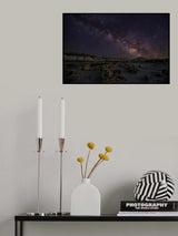 Milky Way at the Cracked Eggs Field Poster och Canvastavla