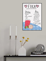 Fika Poster och Canvastavla