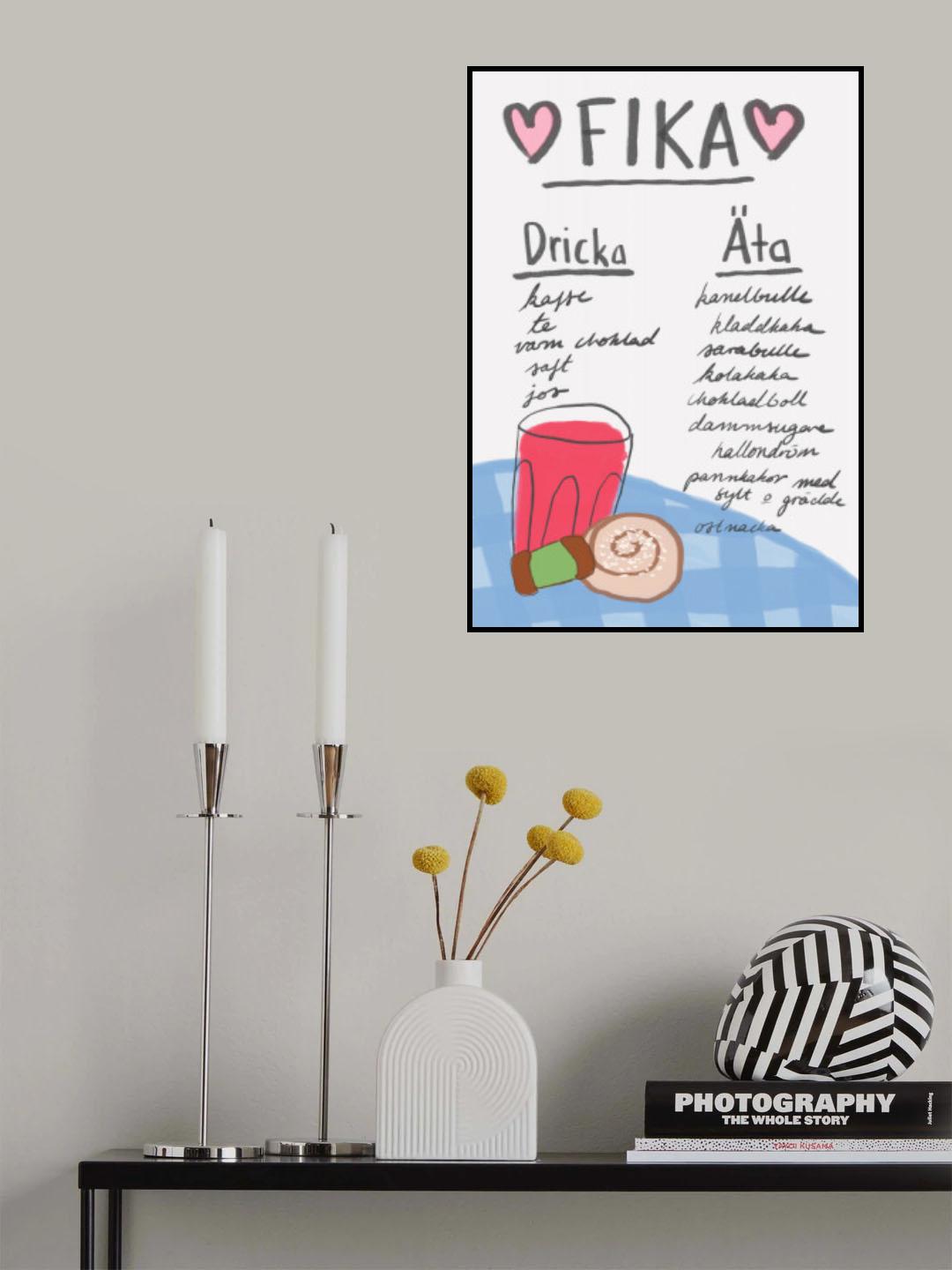 Fika Poster och Canvastavla