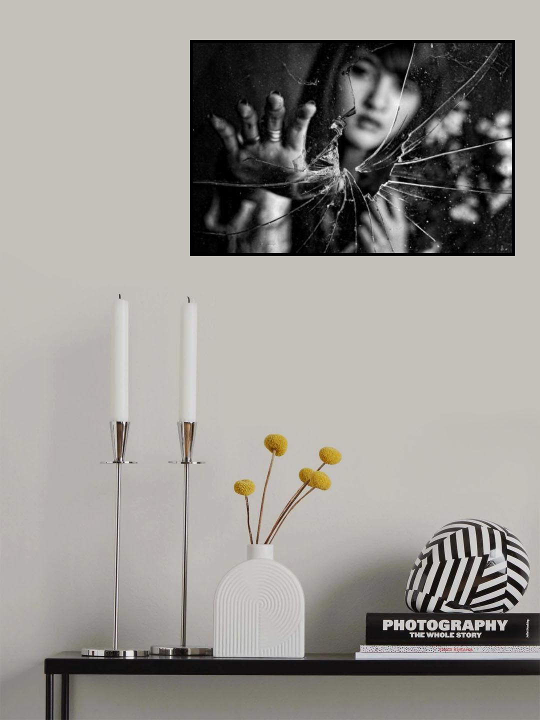 broken glass Poster och Canvastavla