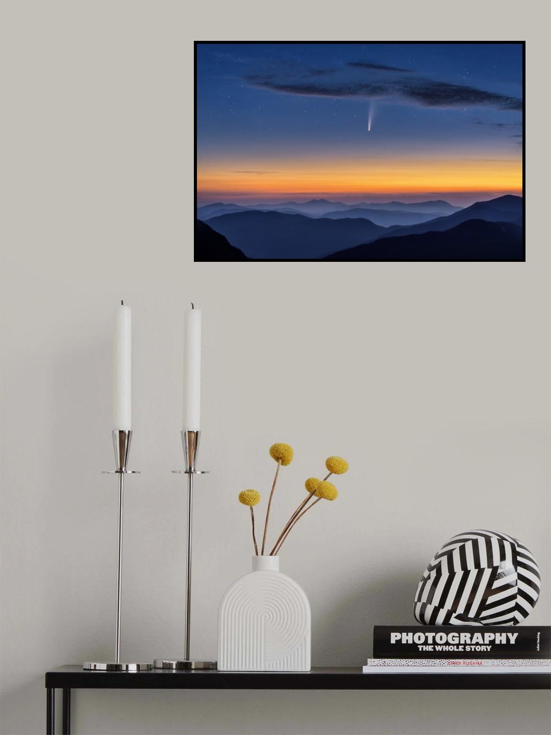 Comet NEOWISE Poster och Canvastavla
