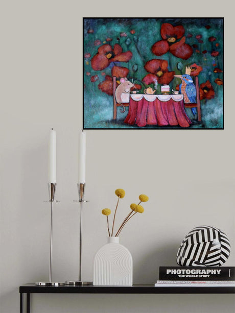 Tea Party In the Garden Poster och Canvastavla