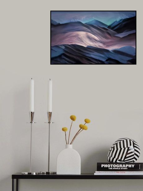 Moonlight on the mountains Poster och Canvastavla