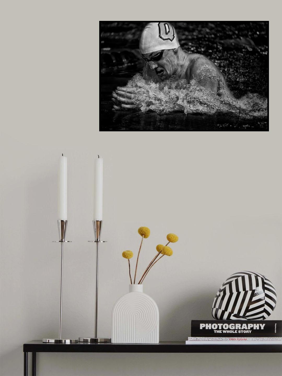 Swimmer Poster och Canvastavla