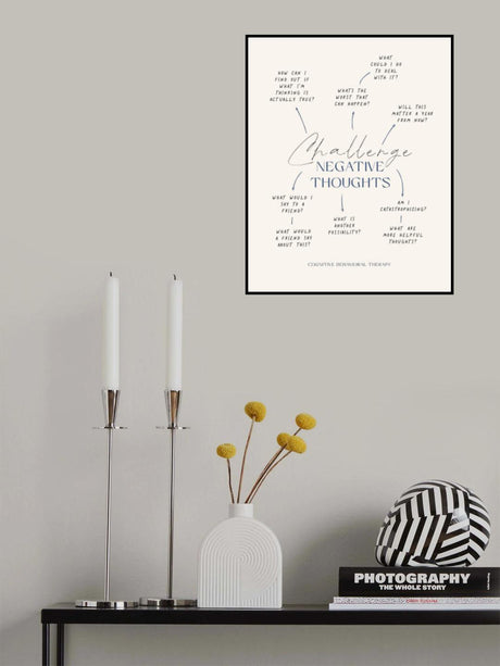 Negative Thoughts Poster och Canvastavla