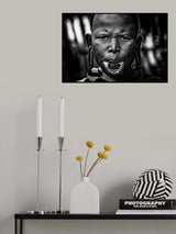 Surmi tribe woman-III Poster och Canvastavla