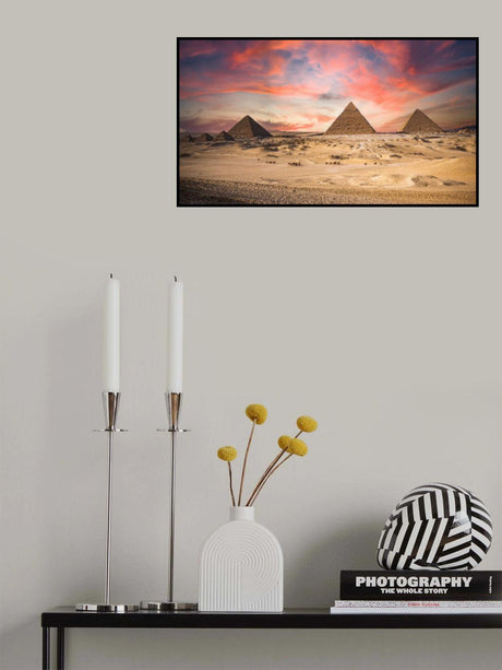 The 9 Pyramids of Giza Poster och Canvastavla
