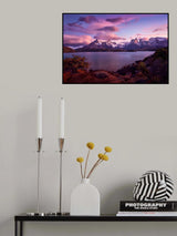 Autumn in Lago Pehoe Poster och Canvastavla