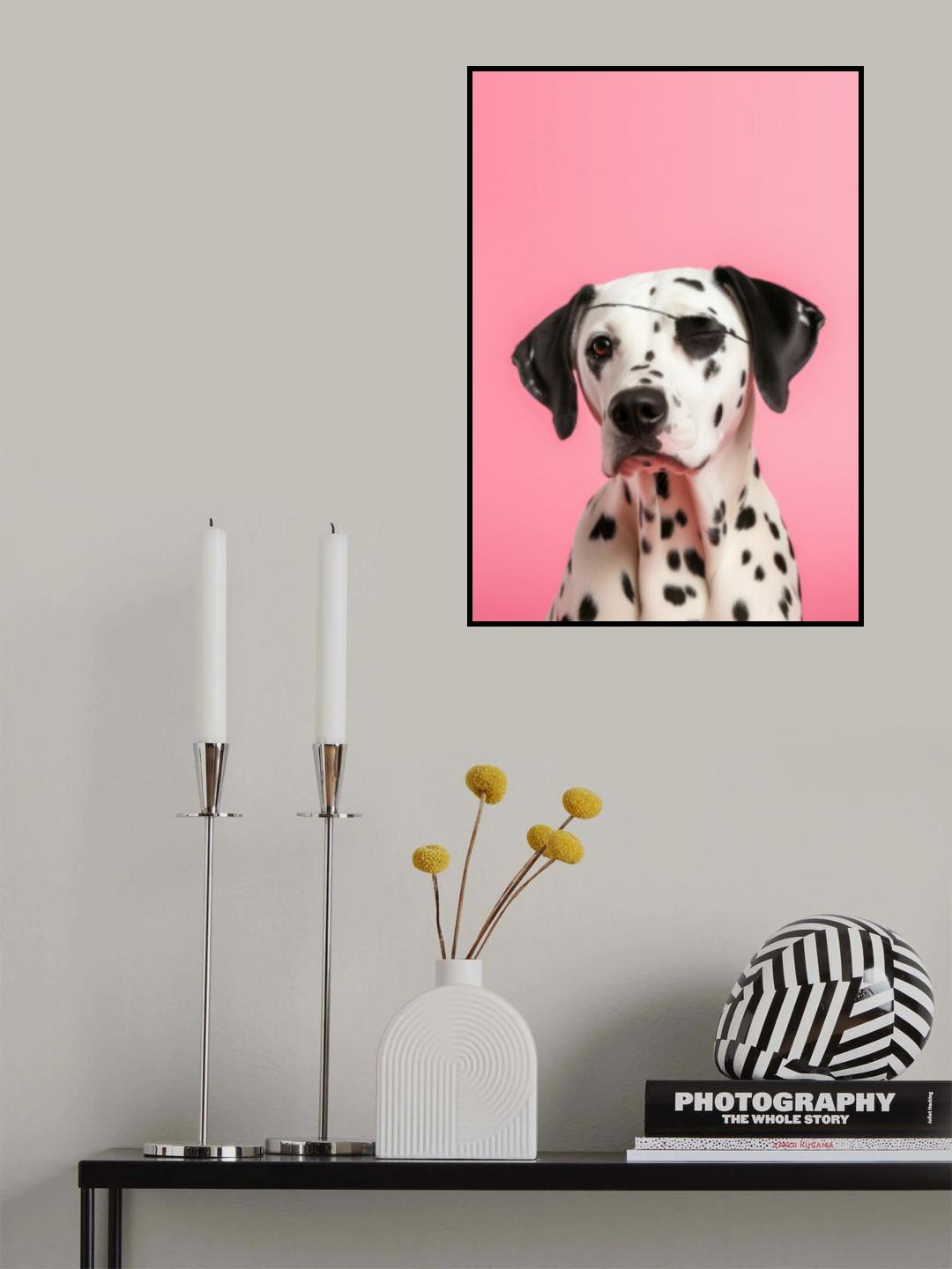Pirate Dog Poster och Canvastavla