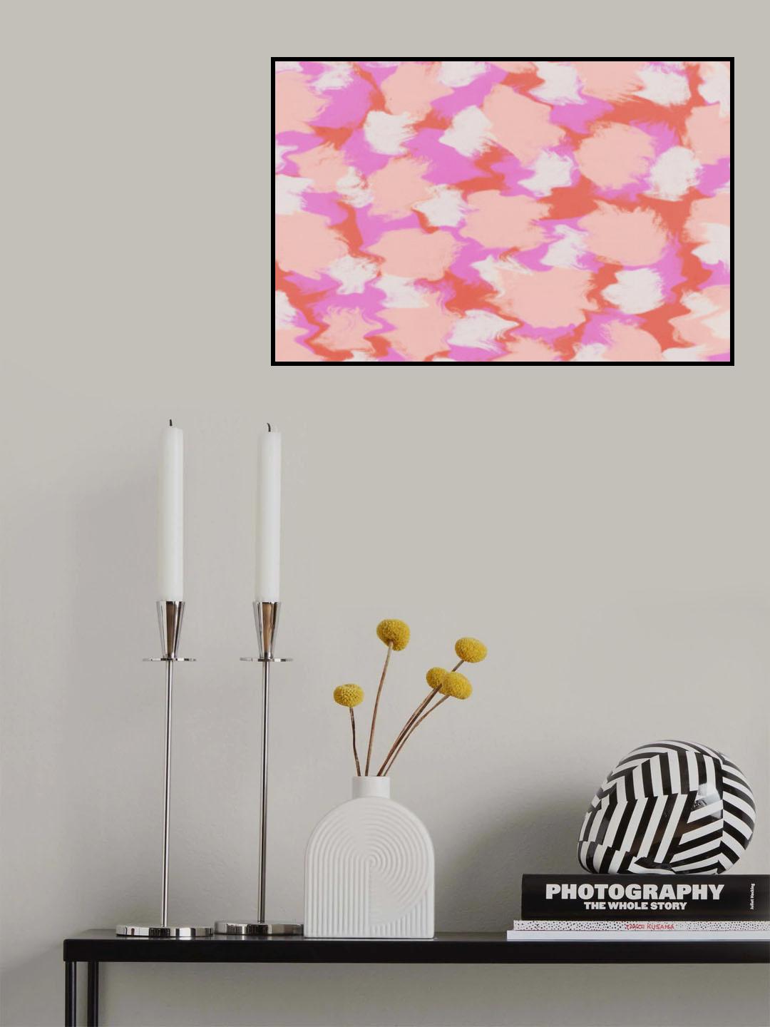 Colorful Thick Stokes PAttern Poster och Canvastavla