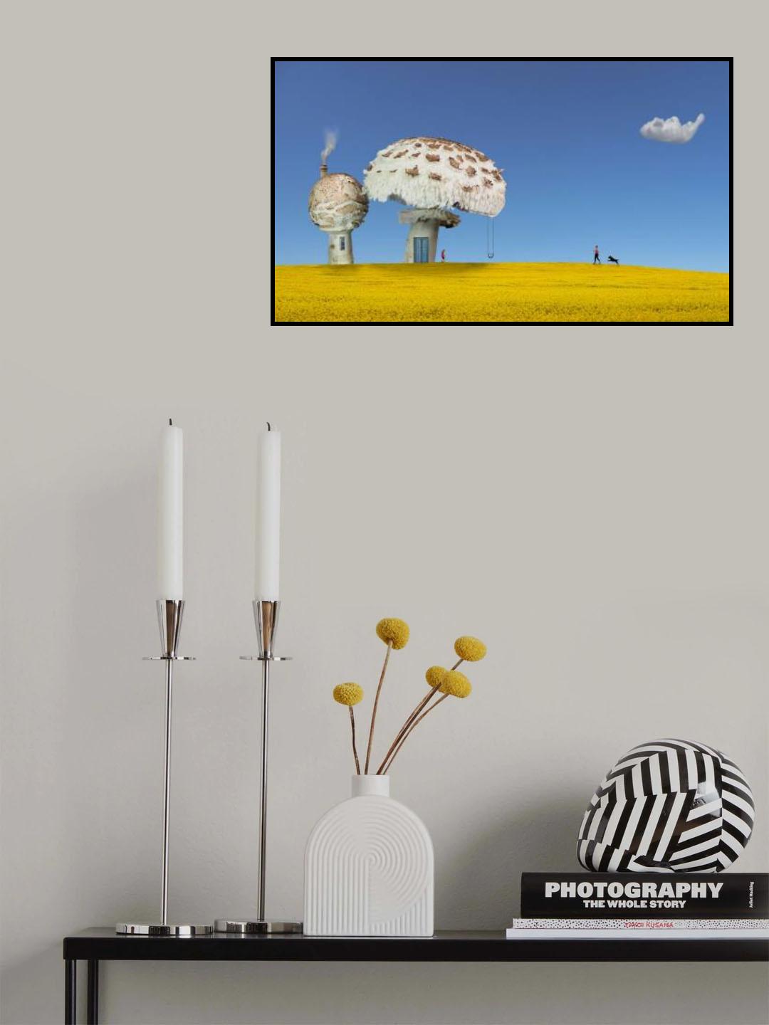 Fungi Houses Poster och Canvastavla