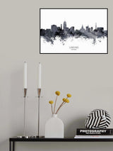 Lansing Michigan Skyline Poster och Canvastavla