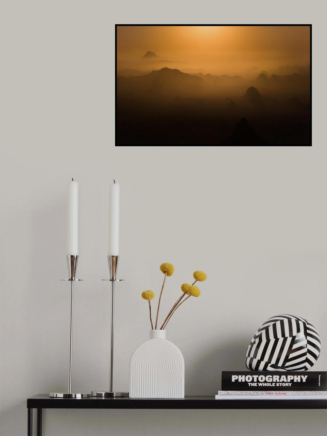 Classic Namibian Sunset Poster och Canvastavla