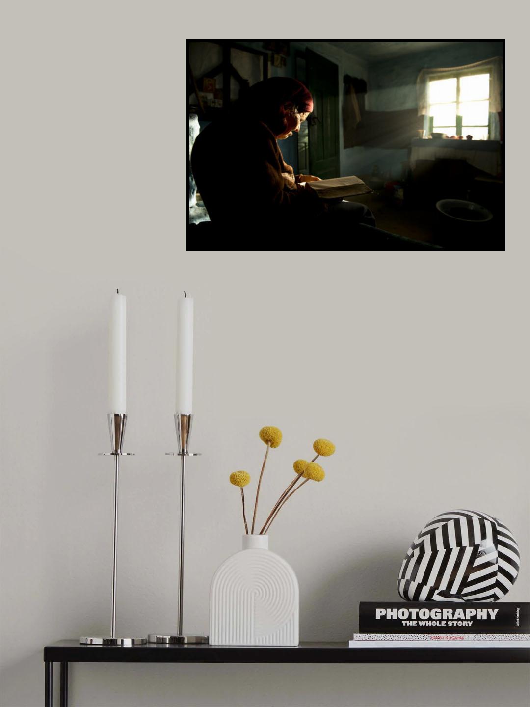 spre sfarsitul cartii (by the end of the book) Poster och Canvastavla