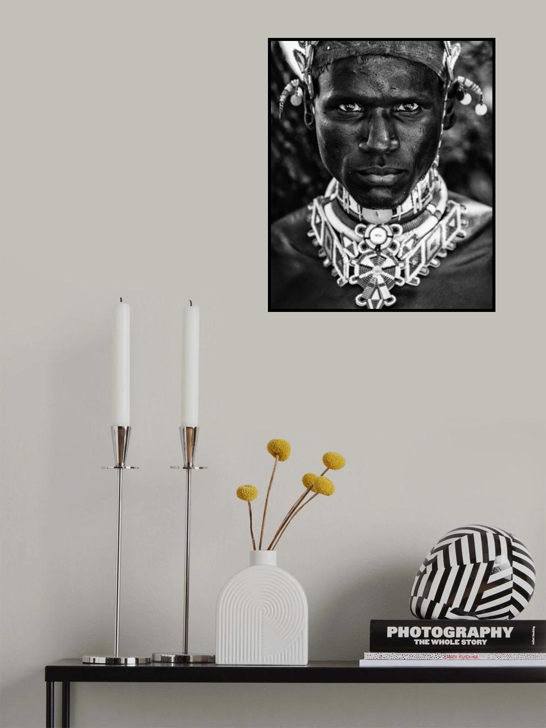 Samburu man Poster och Canvastavla
