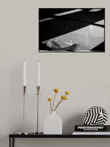 Hands and legs, shadow and light in black and white Poster och Canvastavla