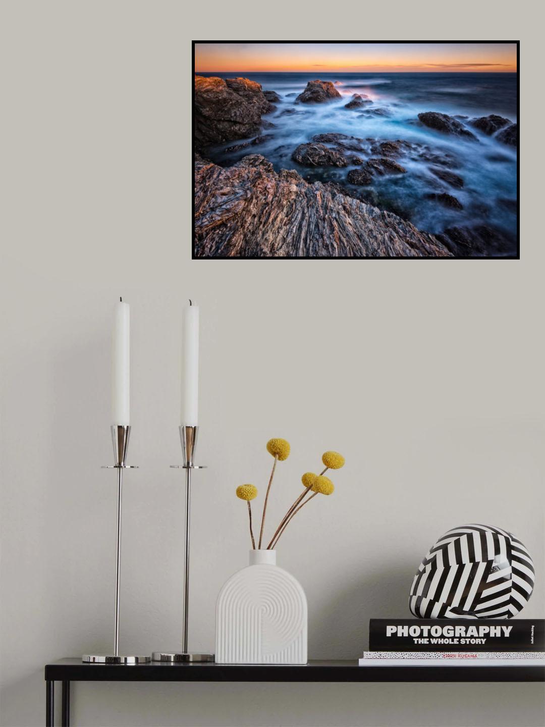 Last rays in Six-Fours Poster och Canvastavla