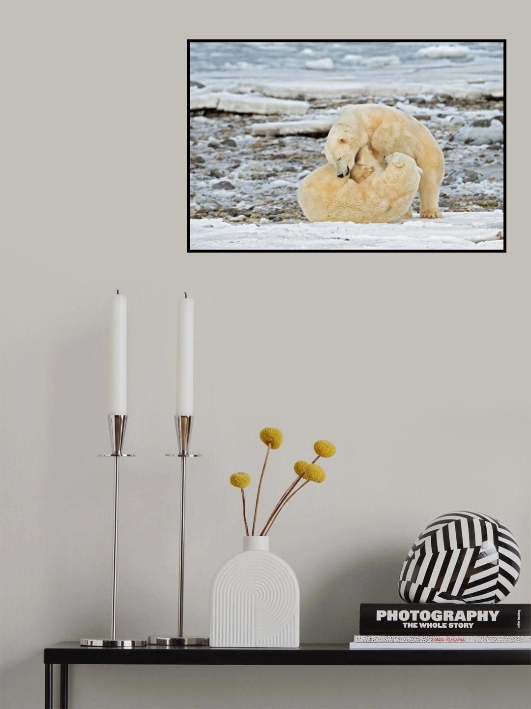 Playing on Ice Poster och Canvastavla