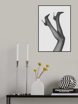 Happy Feet B&w Poster och Canvastavla