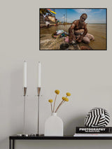 Preparing for take a bath Poster och Canvastavla