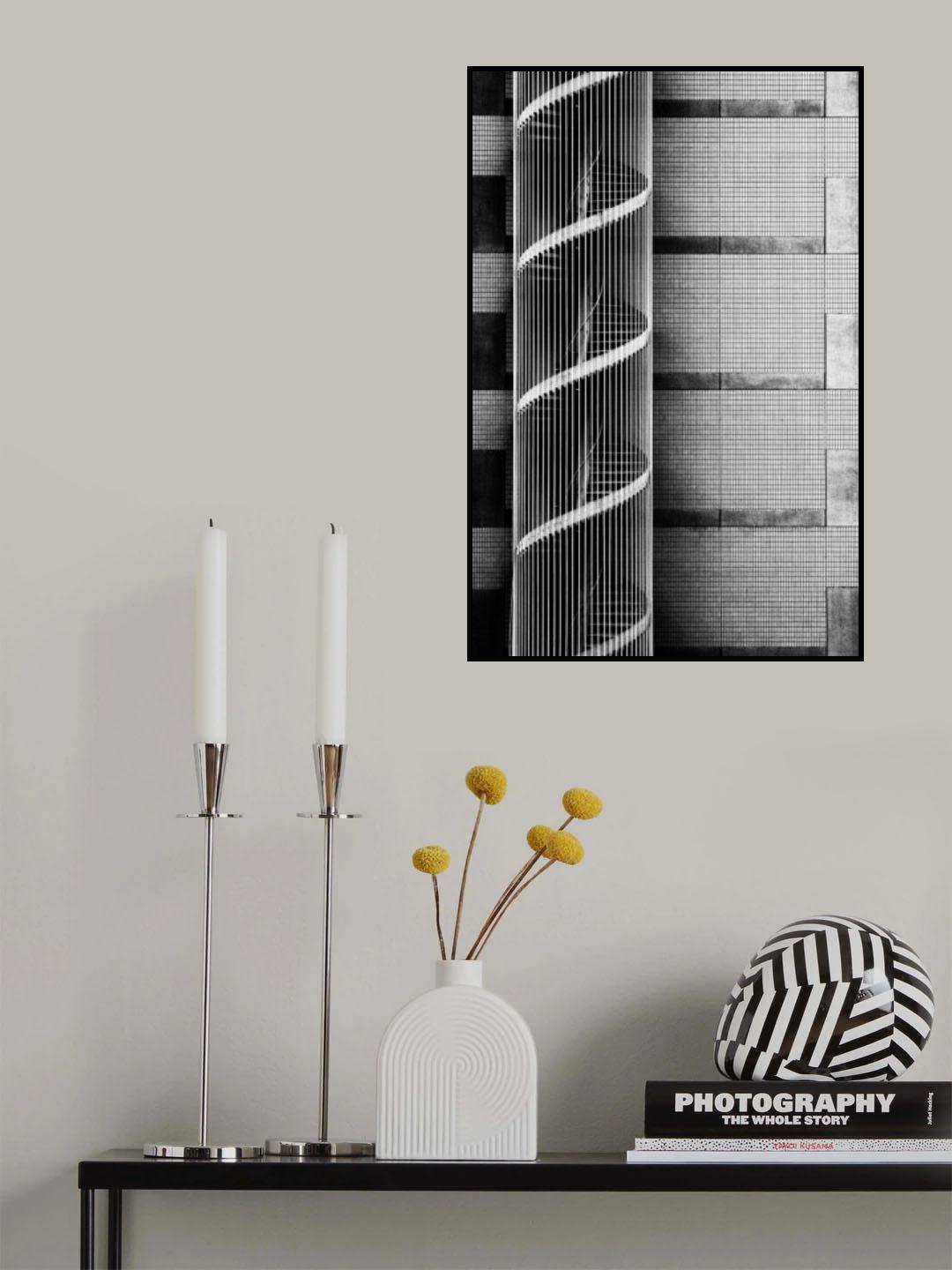 spiral and line Poster och Canvastavla