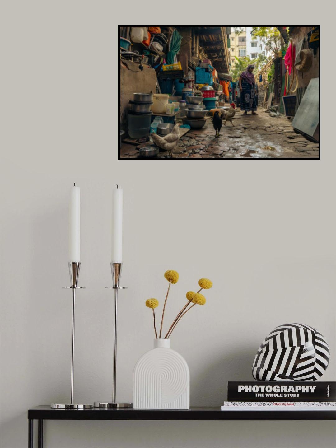 Street of Kolkata Poster och Canvastavla