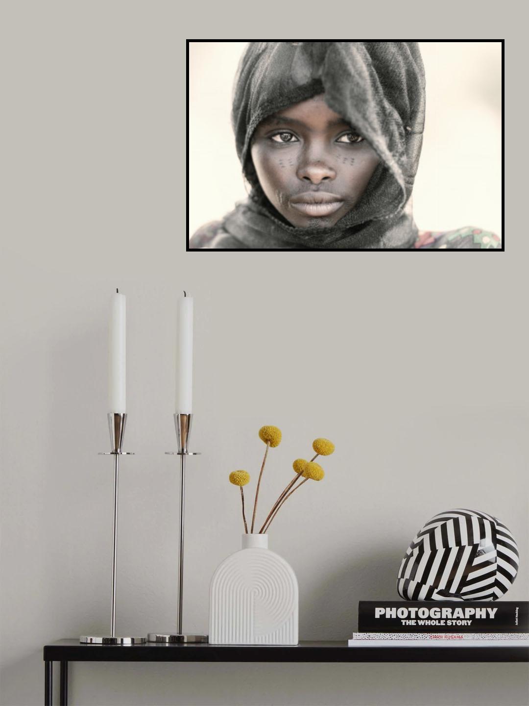 Young Wodaabe beauty Poster och Canvastavla