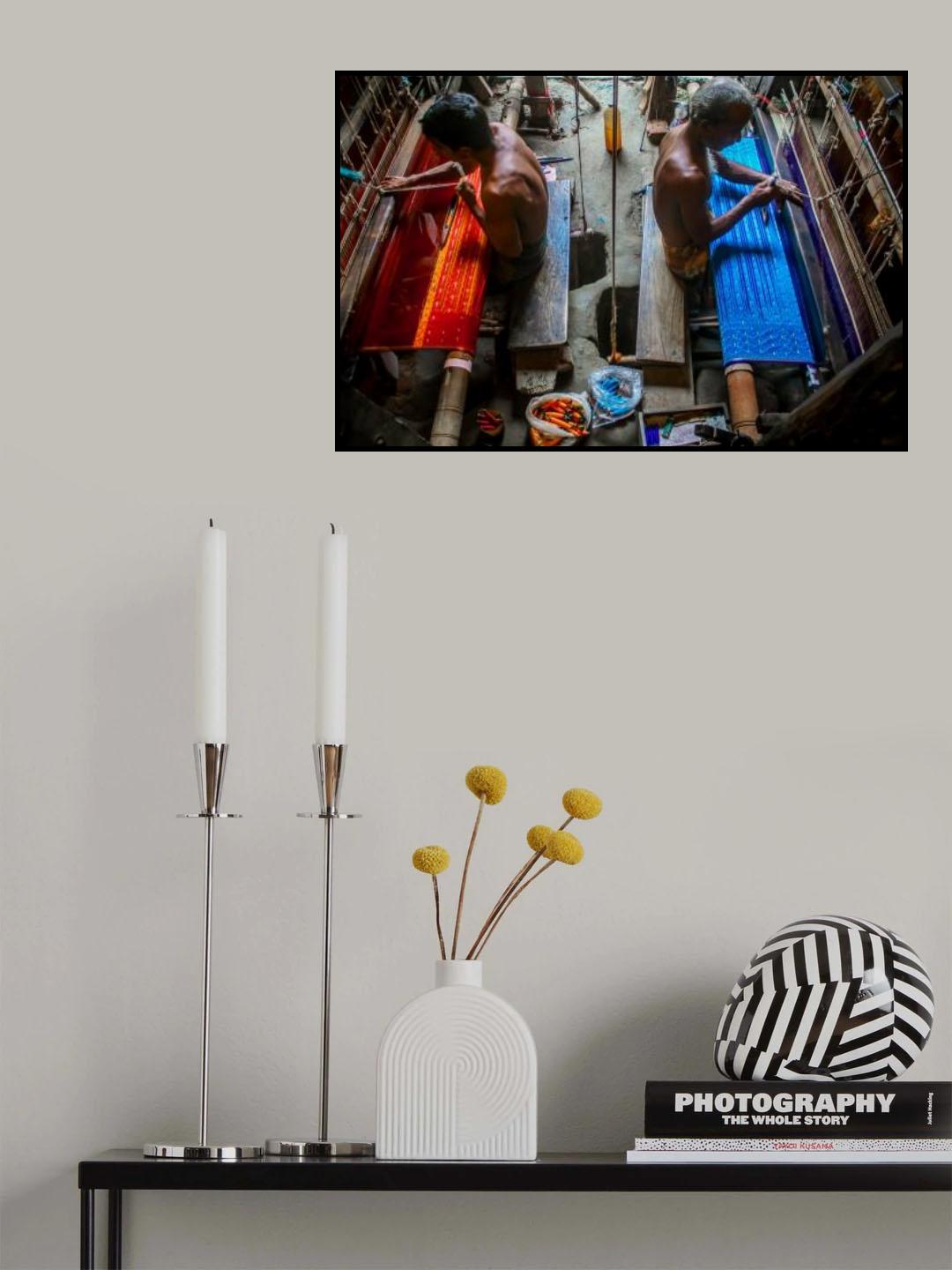 Weaving industry worker Poster och Canvastavla