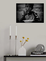 Eating rice - Benin Poster och Canvastavla