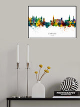 Stamford England Skyline Poster och Canvastavla