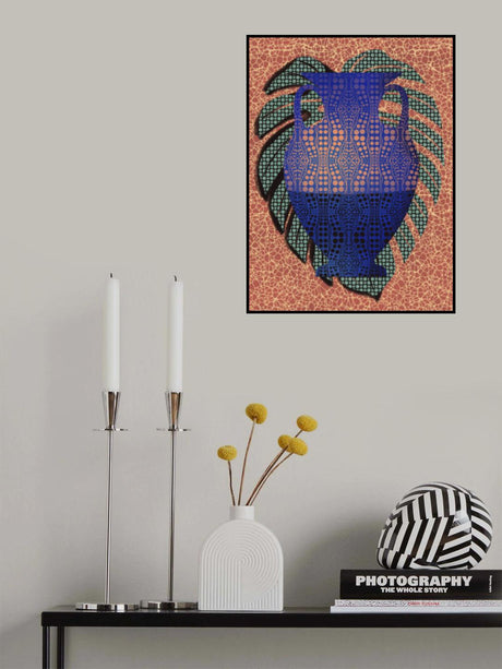 Monstera and Vase Poster och Canvastavla