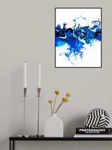 Colorful White Wave 2 Poster och Canvastavla