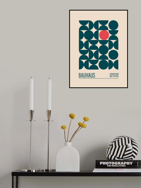 Bauhaus Mavi Kureler Poster och Canvastavla