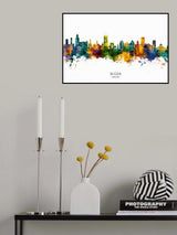 Wigan England Skyline Poster och Canvastavla
