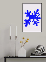 Abstract Blue Algae Poster och Canvastavla