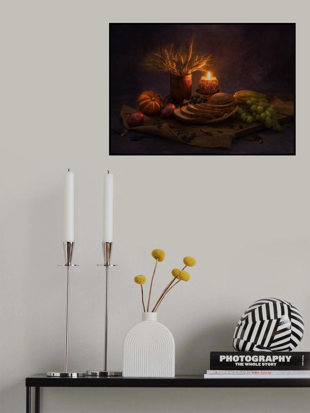 Candlelit dinner Poster och Canvastavla