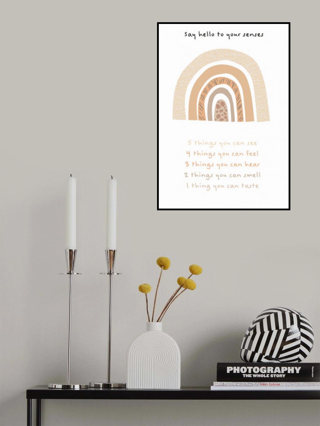 Children's calming meditation emotions print 3 Poster och Canvastavla