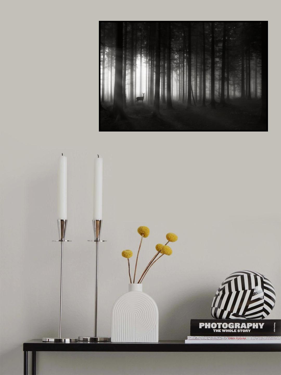 deer`s morning Poster och Canvastavla
