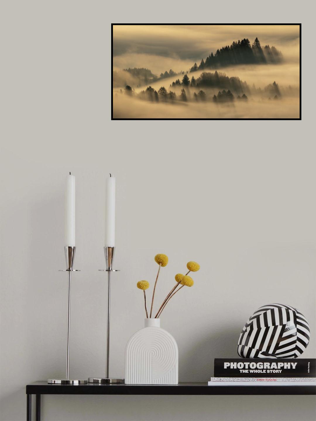 Pieniny foggy Poster och Canvastavla