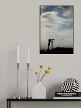 Girl and binoculars Poster och Canvastavla